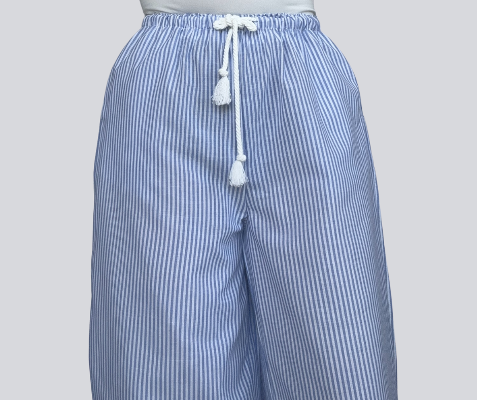 Straight Striped Pants