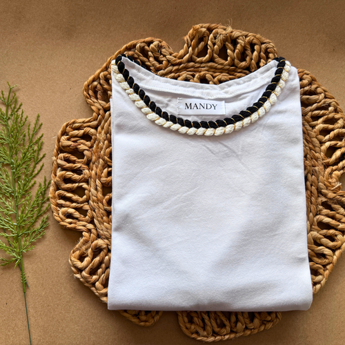 Contrast Binding T-shirt