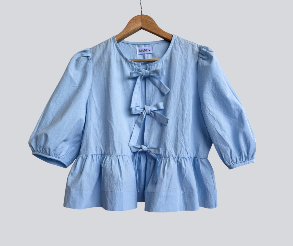 Minimalist Blouse with bow