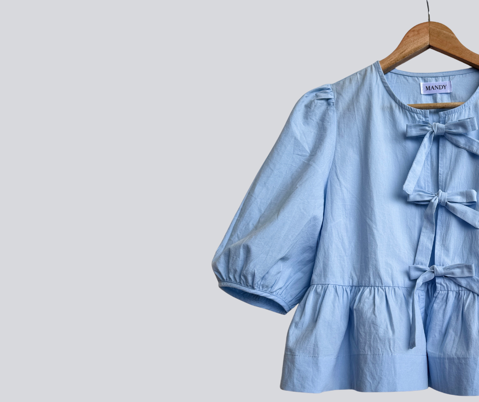Minimalist Blouse with bow