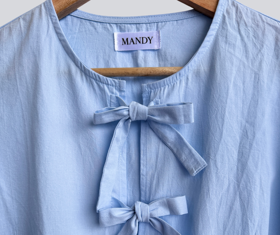 Minimalist Blouse with bow