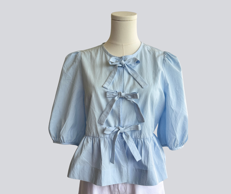 Minimalist Blouse with bow