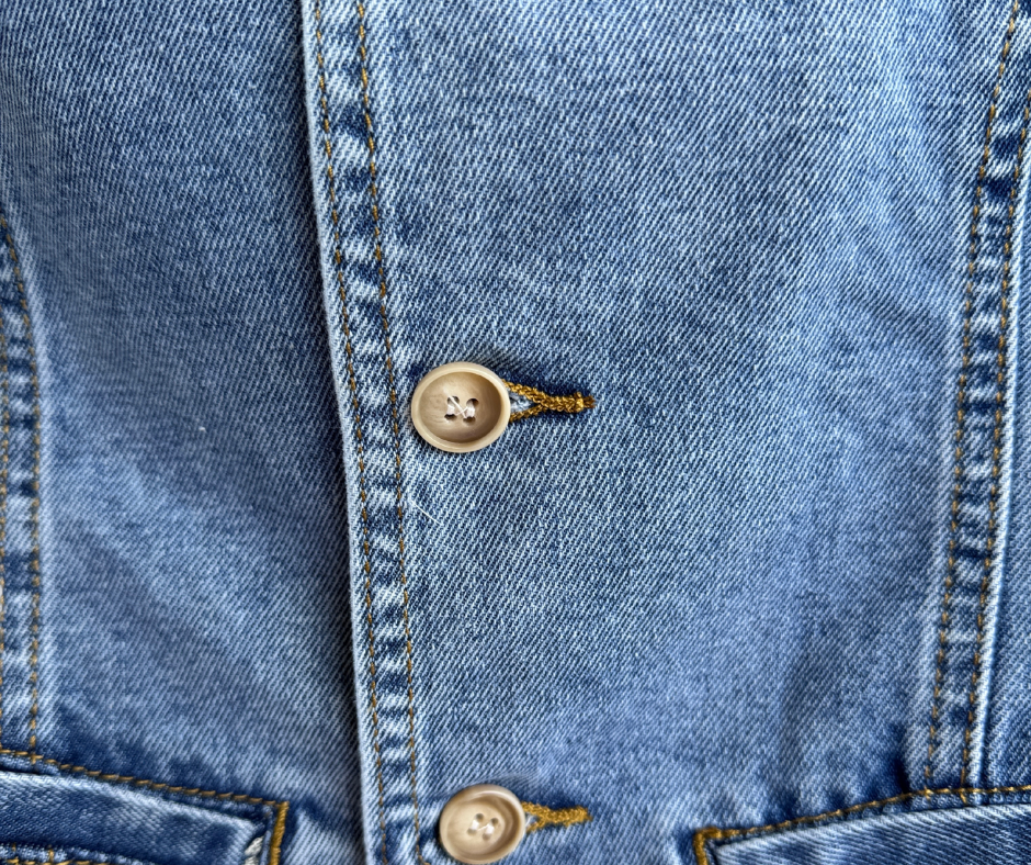 Single-breasted denim Vest